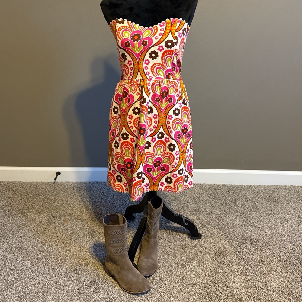 Judith March Vibrant Strapless Dress